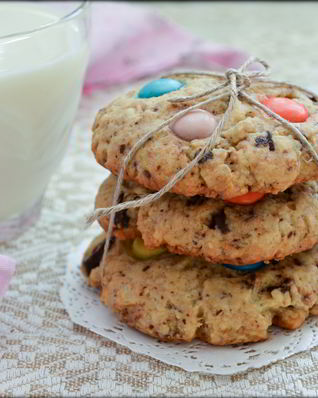 Печенье с M&Ms и шоколадной крошкой