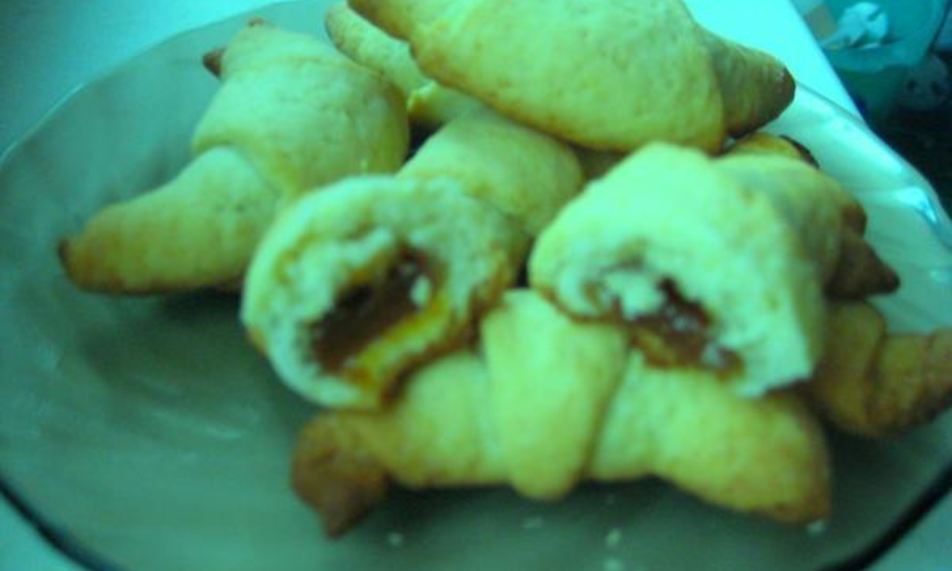 Рецепт рогаликов со сгущенкой