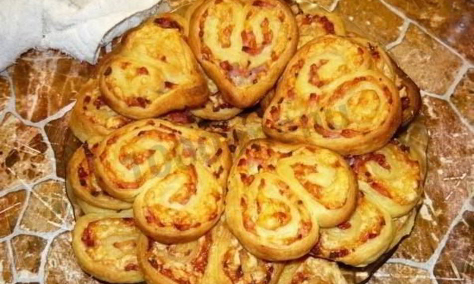 Рецепт рулетиков с ветчиной