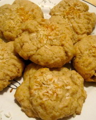 Сахарное печенье с бананом