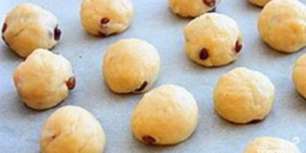 сливочное печенье с изюмом