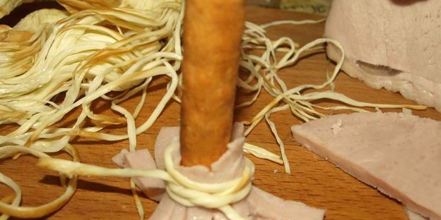 сырное печенье с ветчиной метла и клюка