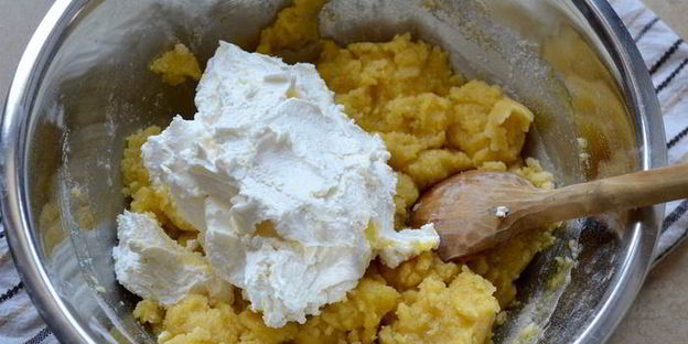 творожное печенье с миндалем