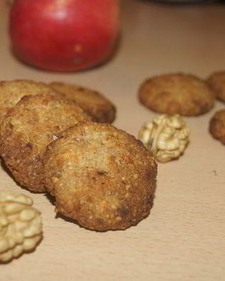 Яблочно-ореховое печенье