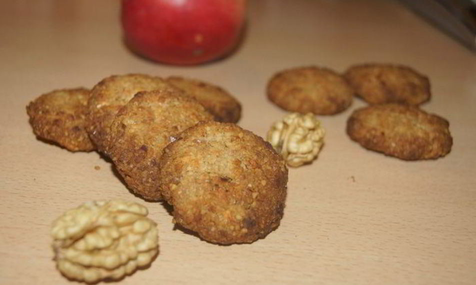 Рецепт яблочно-орехового печенье
