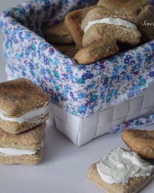 Яблочное печенье с кремом