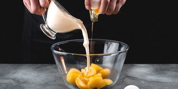 абрикосовый пирог с мюсли