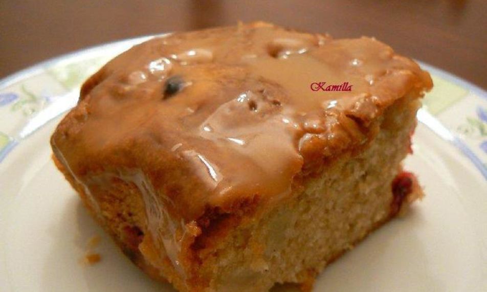 Рецепт грушева-клюквенного пирог