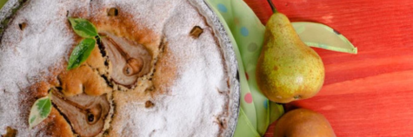 Грушевый пирог с медом