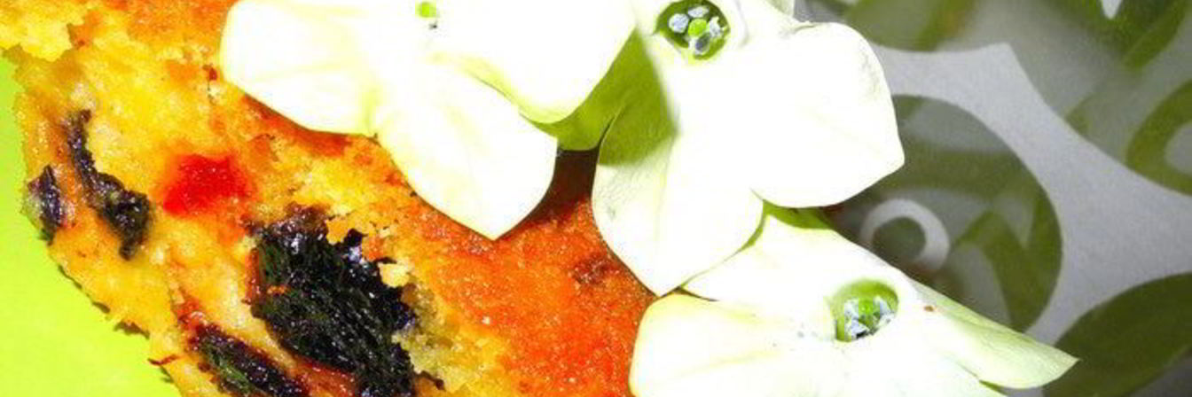 Кукурузно-творожный пудинг-пирог с сухофруктами