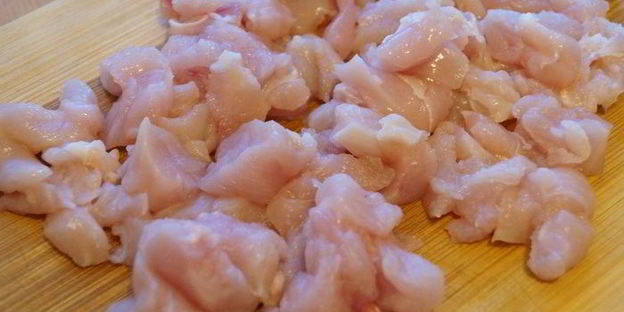 лоранский пирог с курицей и грибами