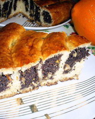 Маковый пирог-спиралька