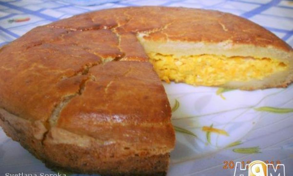 Рецепт морковна-сырного пирога