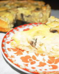 Киш с грибами