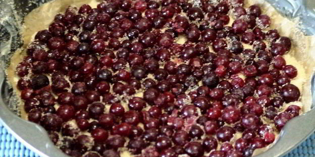 перевернутый клюквенный пирог