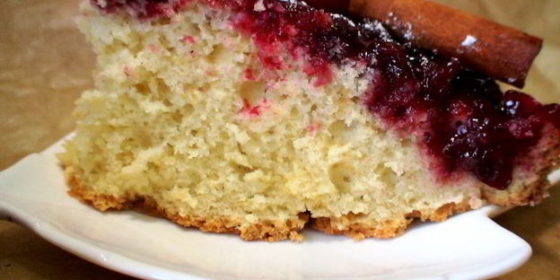 перевернутый клюквенный пирог