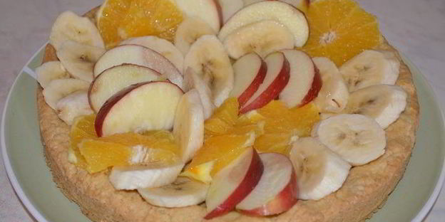 пирог фруктовая корзинка