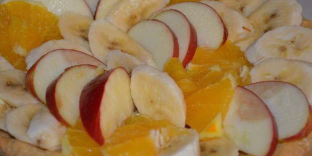 пирог фруктовая корзинка