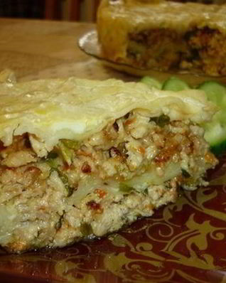 Пирог из лаваша в мультиварке