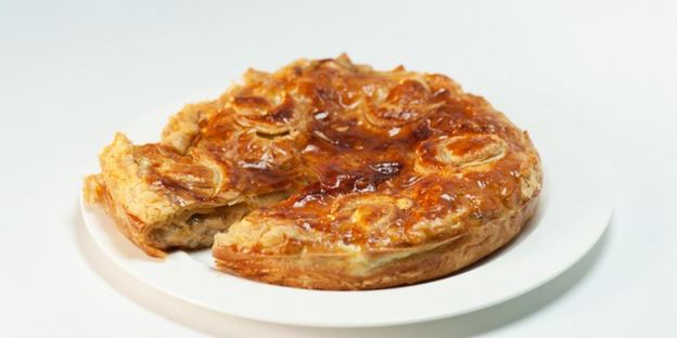 пирог из слоеного теста с шампиньонами