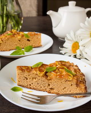 Пирог Карамельное яблоко