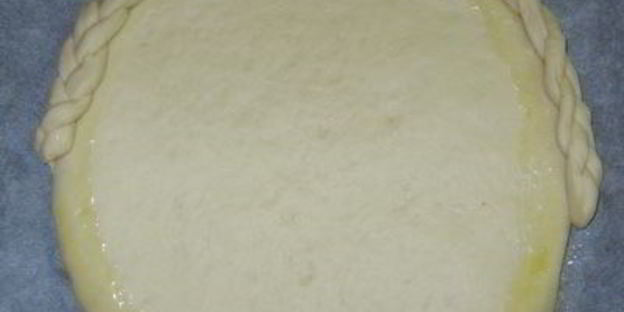 пирог корзина с виноградом