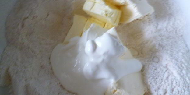 пирог малина в облаках