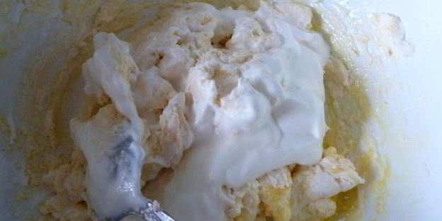 пирог малина в облаках