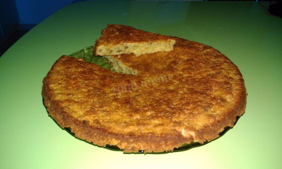 Рецепт пирога на грецких орехах