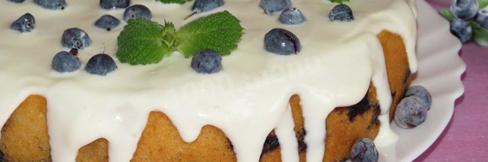 Пирог с голубикой