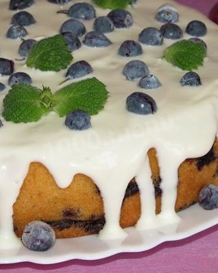 Пирог с голубикой