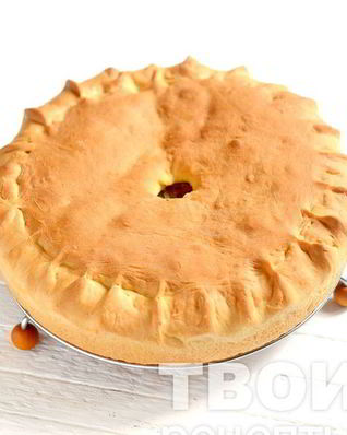 Пирог с капустой и грибами