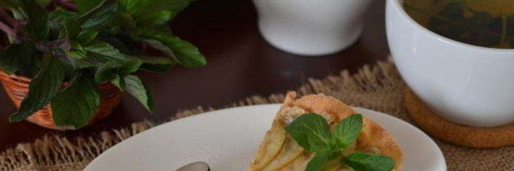 Пирог с миндальным кремом