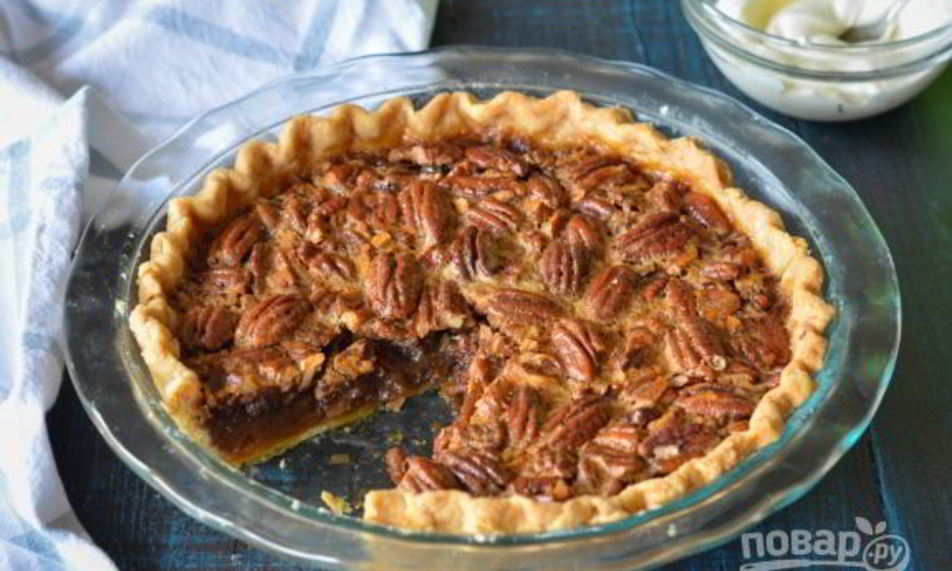 Рецепт пирога с ореховой заливкой