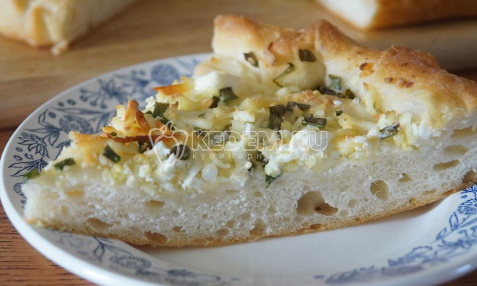 Рецепт пирога с сыром и яйцами