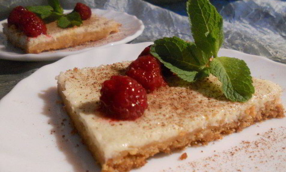 Рецепт пирога со сгущенным молоком и лаймово-мятными нотами