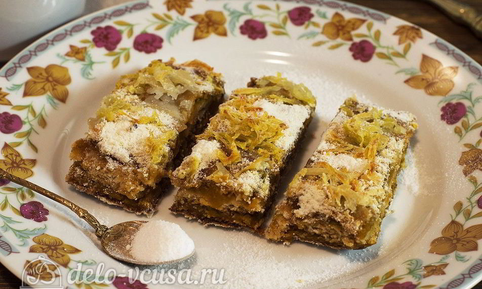 Рецепт постного тыквенного пирога