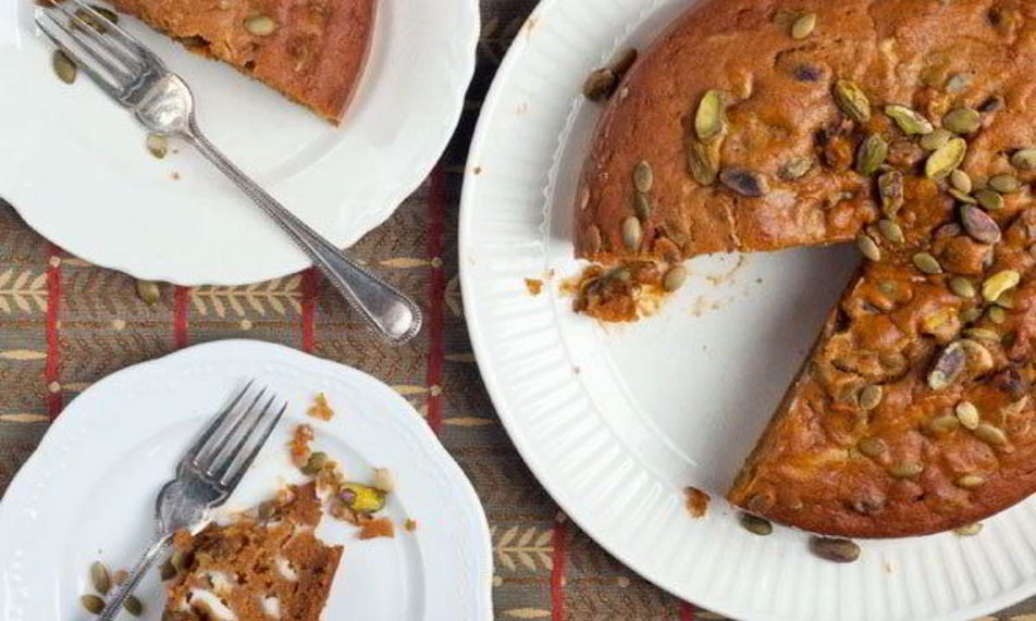 Рецепт пряного тыквенного пирога с маскарпоне