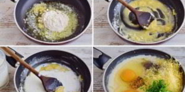 рисовый пирог со скумбрией