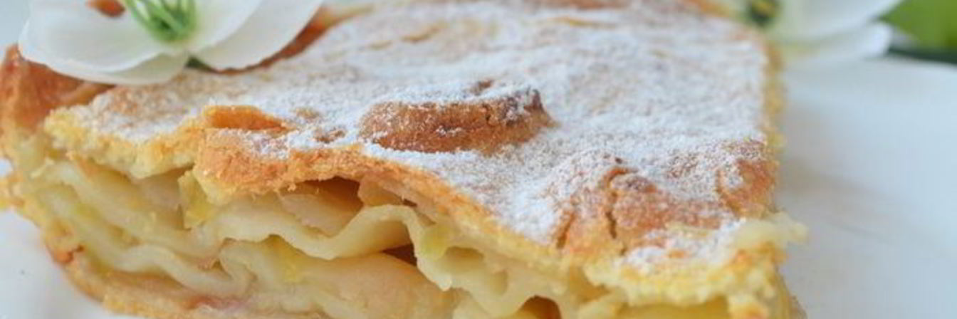 Слоеный яблочный пирог