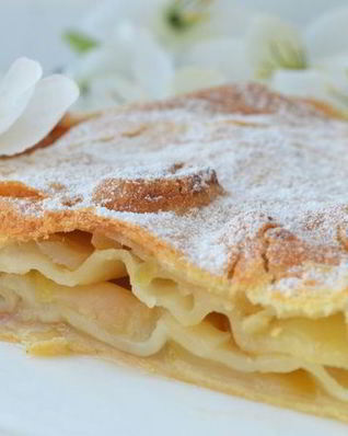 Слоеный яблочный пирог