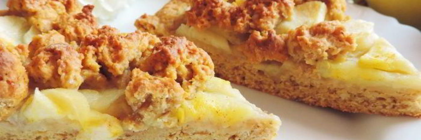 Тыквенный пирог с яблоками