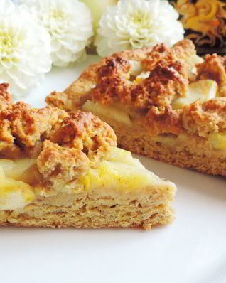 Тыквенный пирог с яблоками