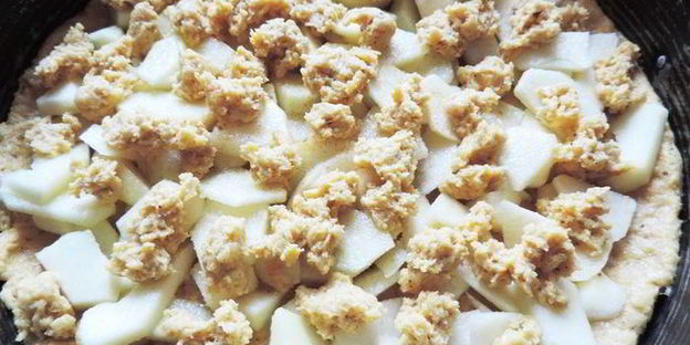 тыквенный пирог с яблоками