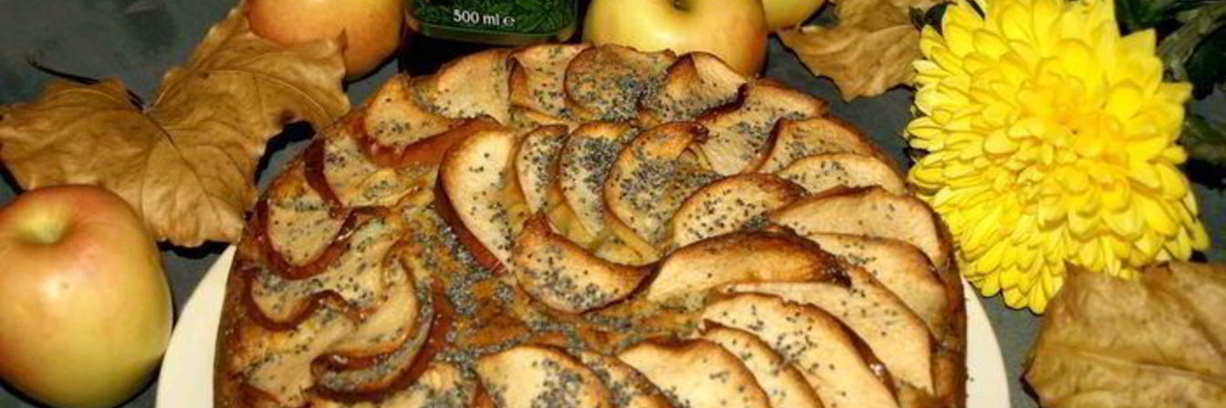 Яблочно-маковый пирог