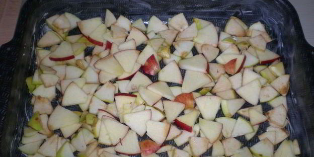 яблочный пирог с сахарной корочкой