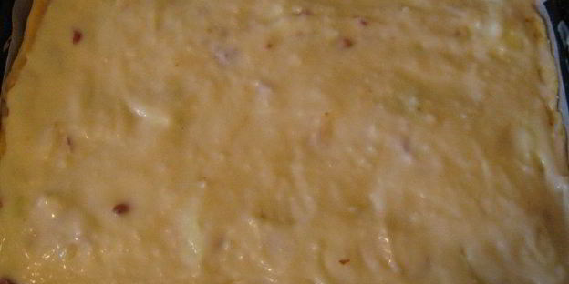 яблочный пирог с заварным кремом