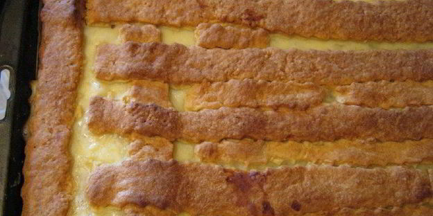 яблочный пирог с заварным кремом