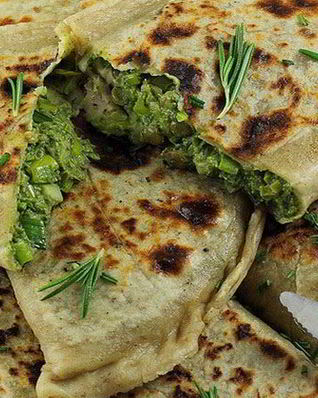 Кутабы с зеленью