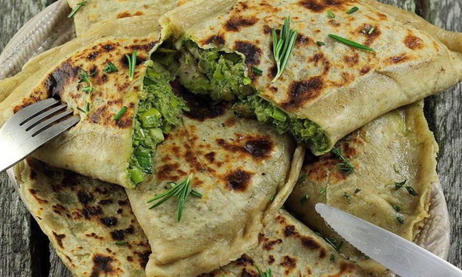 Рецепт кутабов с зеленью